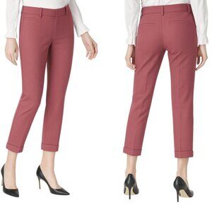 WHBM Curvy Slim Crop Pants, Impatiens, Size 12R